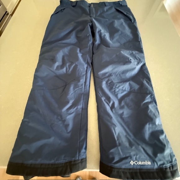 Columbia Pants Snow Ski Arctic Omni-Heat Tech Snowboard Men's XL Snowboard  Navy - Picture 1 of 10